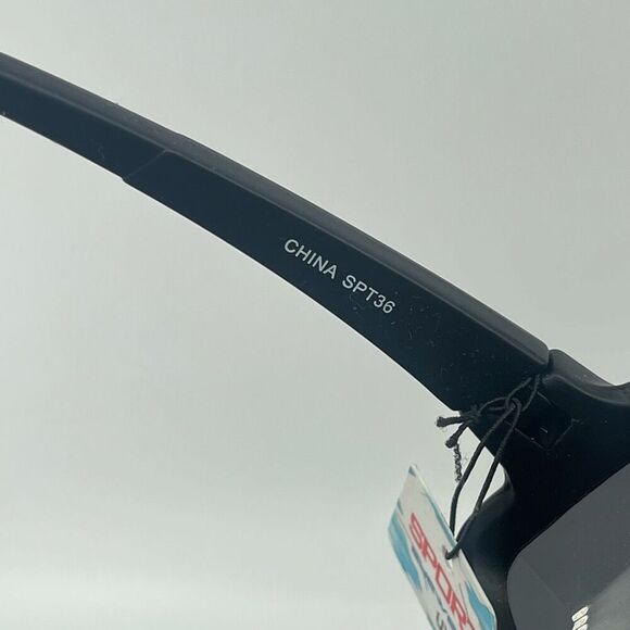 Sport Eyewear Black Oversized Goggle Sunglasses UV400 Unisex NWT - Picture 14 of 16